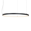Wisząca lampa ring VISUAL czarna P0656 1xLED 22W 3000K IP44 nad wyspę