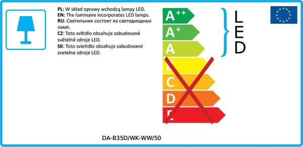 LAMPA sufitowa TORRES DEEP ADJUST DA-B35D/WK-WW/50 Italux wpust OPRAWA metalowa LED 9W 3000K okrągła IP44 biała