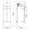 Ścienna lampa na taras Eames QN-EAMES-LED-M-EK LED 10W 3000K IP44 czarny