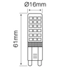 Ledowa żarówka 245954 G9 kapsułka 6W 550lm 230V biała neutralna