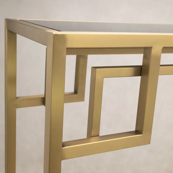 Kwadratowy stolik Astoria AS-C1620BR Cosmolight czarny złoty