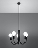 LAMPA wisząca SL.0855 metalowa OPRAWA świecznikowy zwis czarny