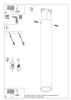 Minimalistyczny downlight sufitowy SL.0998 biała lampa tuba
