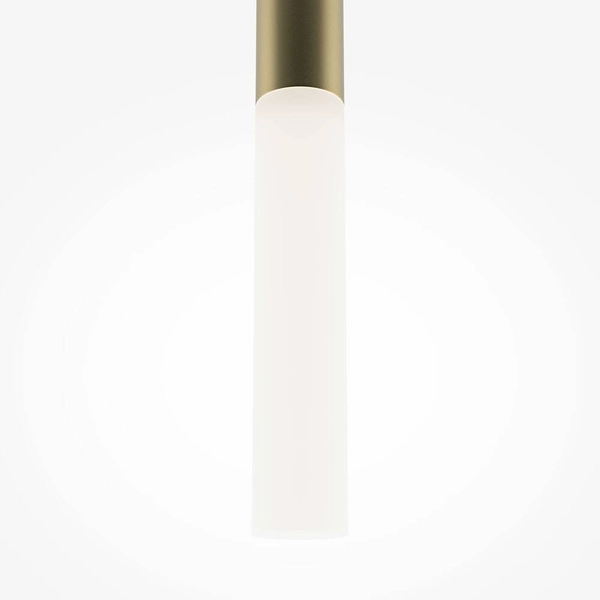 Salonowa lampa wisząca Pro MOD157PL-L6G4K1 LED 6W 4000K tubka złoty biały