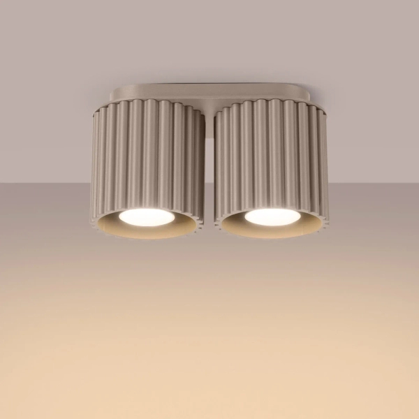 Lampa sufitowa AURA SL.1815 kaszmirowa podwójna 2xGU10