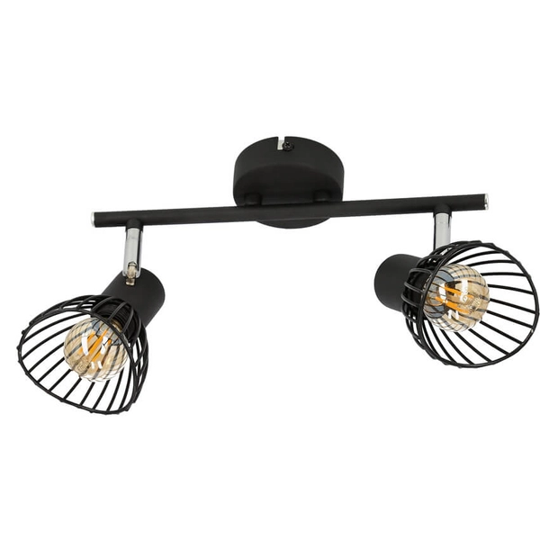 2-punktowa lampa ścienna Fly 92-61898 z regulacją czarny