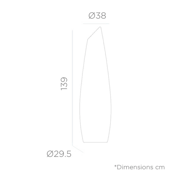 Dekoracyjna lampa podłogowa Fredo LUMFD140OFNW King Home IP65 do ogrodu biała
