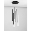 Metalowa lampa zwisowa Buga LE43486 LED 40W 3000K rurki czarna