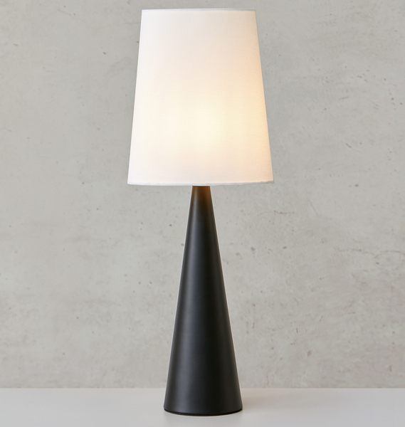 Lampa stołowa Conus 108597 Markslojd nowoczesna abażur biały czarny outlet