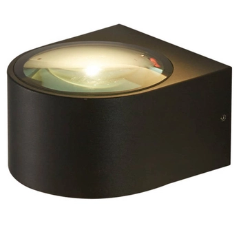 Ścienna lampa elewacyjna Pesaro OWL-8081-4K Italux LED 5W 4000K IP54 czarna