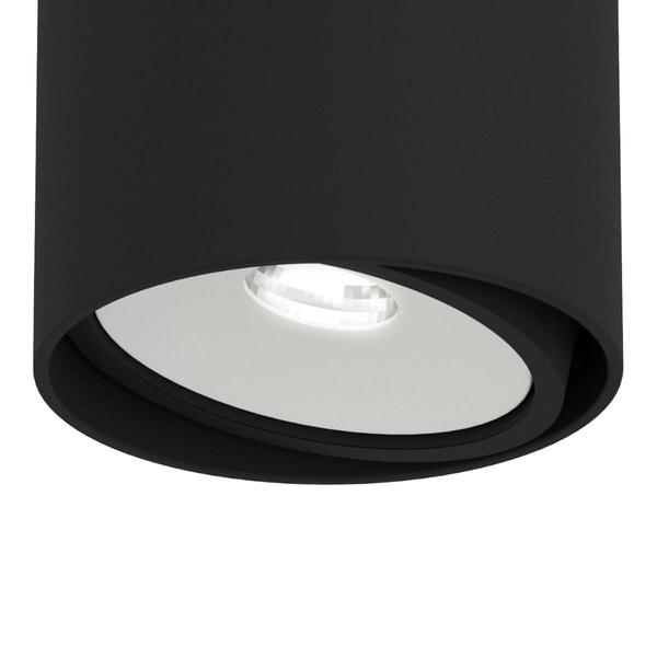 LAMPA sufitowa Neo Nero Mobile Track+UFO BI Orlicki Design metalowa OPRAWA do systemu szynowego 1-fazowego czarna biała