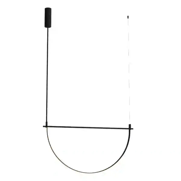 Wisząca lampa VICTORIA czarna P0686 1xLED 30W 3000K geometryczna