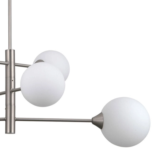 Loftowa LAMPA sufitowa EVORA PND-55342-6-SN Italux kule do salonu białe