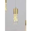 Dekoracyjna LAMPA wisząca FLORESTA 6559 Rabalux metalowa OPRAWA kaskada LED 20W 4000K ZWIS glamour złoty przezroczysty