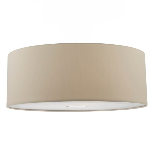Jedwabny klosz Ronda RON8629 Dar Lighting do sypialni z tkaniny ciemnoszary
