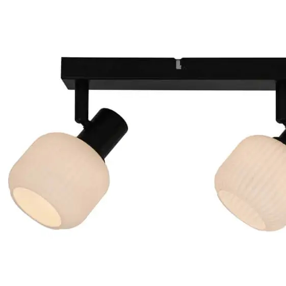 Regulowana lampa przysufitowa Stem R5021009A-3B Zumaline szkło czarny biały