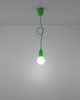 LAMPA wisząca SL.0581 przewód OPRAWKA na żarówkę zwis industrialny kabel zielony