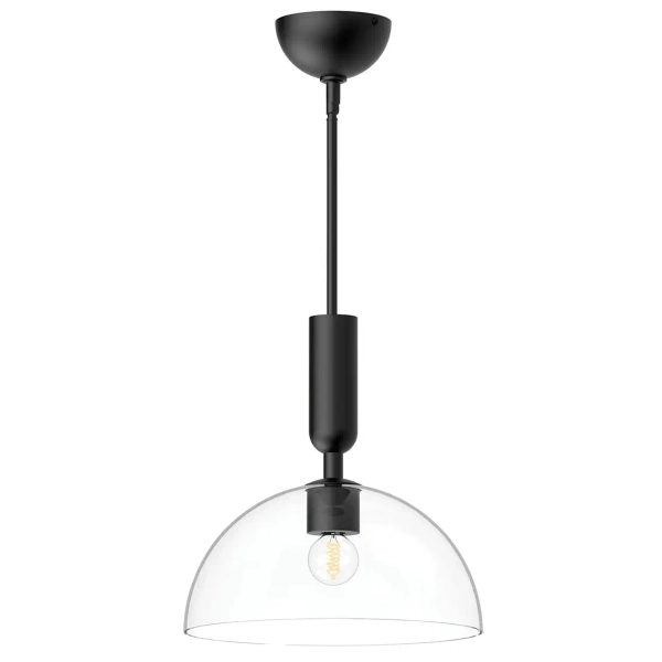 Loftowa lampa wisząca Jude ALM-JUDE-P-MB-CL szklana czarna