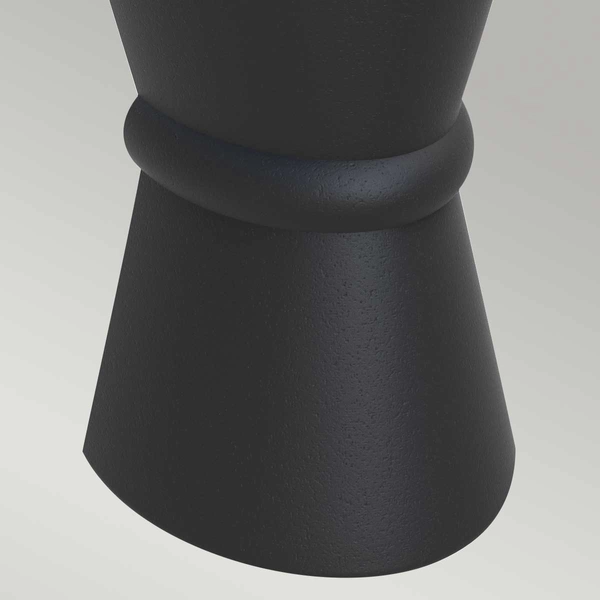 Ogrodowa lampa ścienna DUNGARVAN-BLK dwukierunkowa czarna