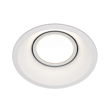 Wpuszczane oczko sufitowe Dot DL028-2-01W okrągłe białe