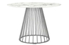 Stół GLAM MARBLE KH1204100129.CHROM druciany chrom biały