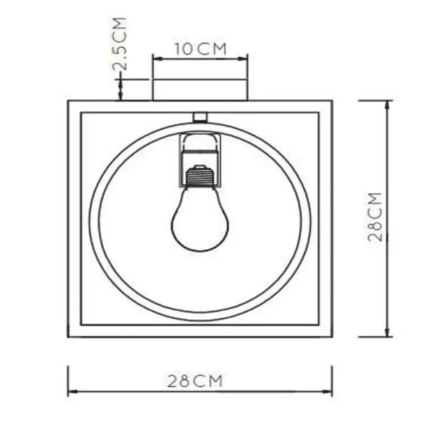 Sufitowa lampa SUUS 00127/01/30 Lucide loftowa geometryczna czarna