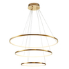 Zwisowa lampa salonowa Circle Slim ST-10112P-3 LED 53W 3000K okrągła złota