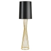 Lampa stojąca Filo MF1235 Step druciana z abażurem czarna złota