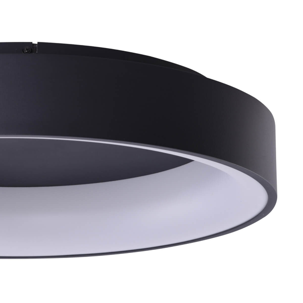 Sufitowa lampa pokojowa Solvent LED 42W na pilota czarna