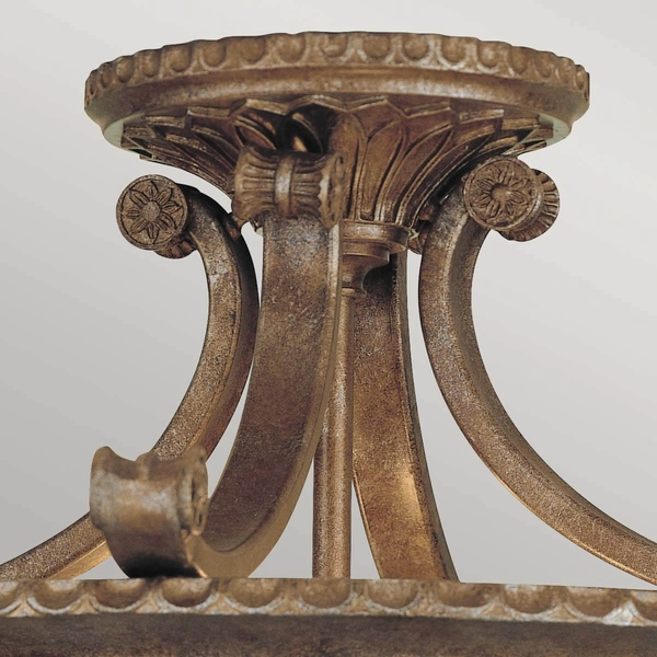Sufitowa lampa klasyczna Stirling Castle FE-STIRLING-CASTLESF Feiss brązowa złota