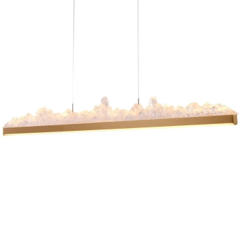 Wisząca lampa nad wyspę MONTANA ST-6490P/L LED 19W 3000K do jadalni złota