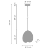 Kuchenna lampa wisząca Pills ST-5819 S BLACK S Step okrągła czarna