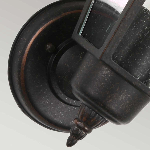 Elewacyjna lampa do ogrodu Highnam GZH-HN1 IP44 metalowa brązowa