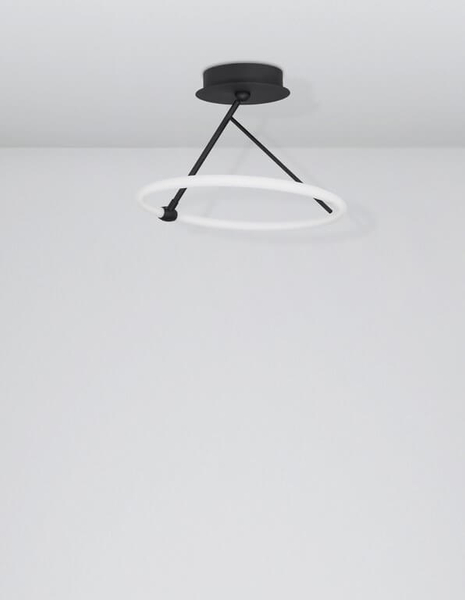 Pokojowa lampa sufitowa Cinco pierścień LED 21W 3000K czarny biały