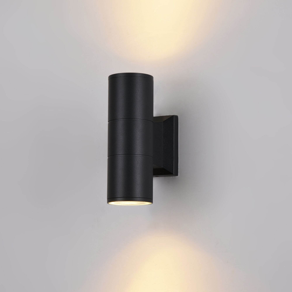 Zewnętrzna lampa Bowery O574WL-02B IP54 natynkowa czarna