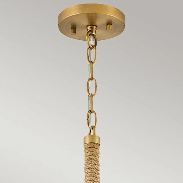 Lampa wisząca nad stół Nash HK-NASH-P-HB do jadalni mosiądz biały