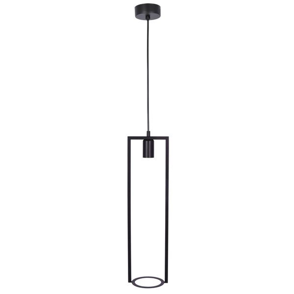 Wisząca lampa z kwietnikiem Estera K-4038 Kaja do salonu czarna