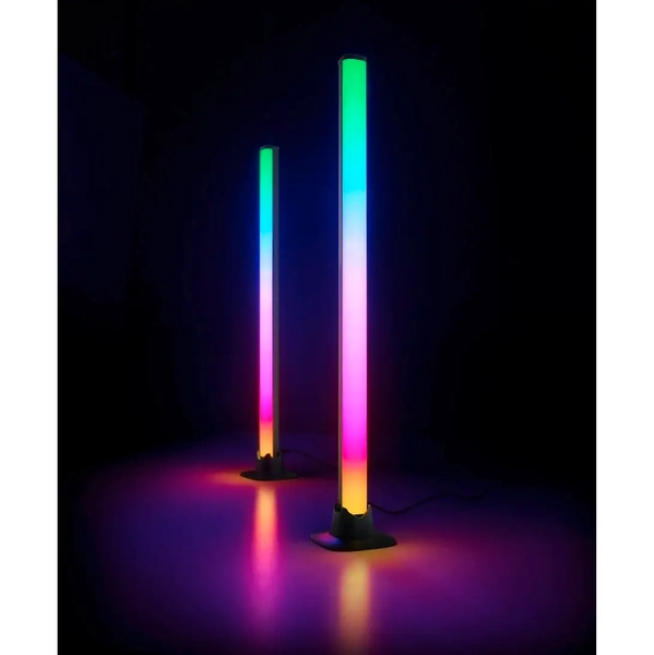 Zestaw dwóch lamp stojących Boy R55392102 RL Light LED 5W RGB słupki czarny