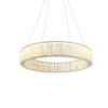 Szklana lampa wisząca SAVOY P0695 nikiel LED 30W 3000K okrągła