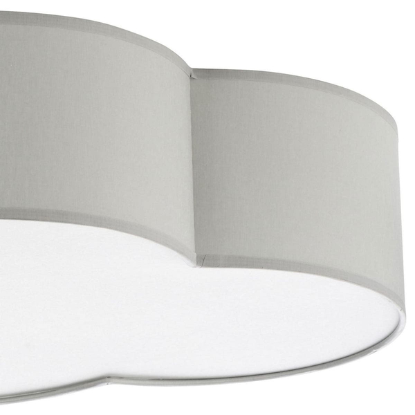 Plafon dziecięcy chmura Cloud 3145 TK Lighting tkaninowy biały szary