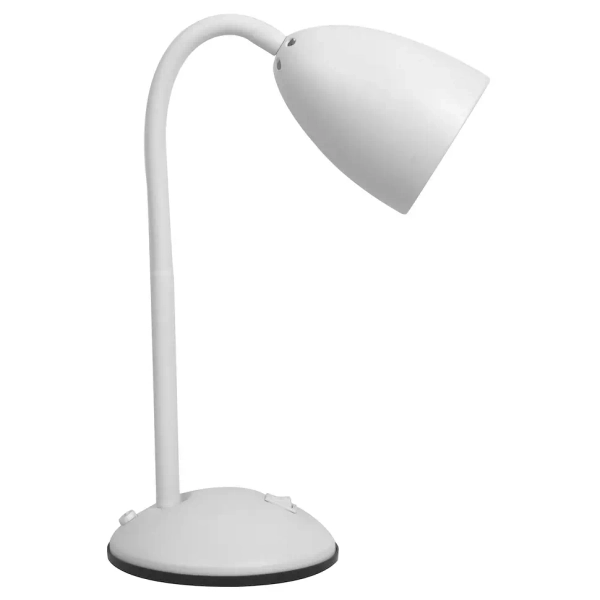 Biurkowa lampa metalowa LOGIC WHITE ML1636 z włącznikiem biała