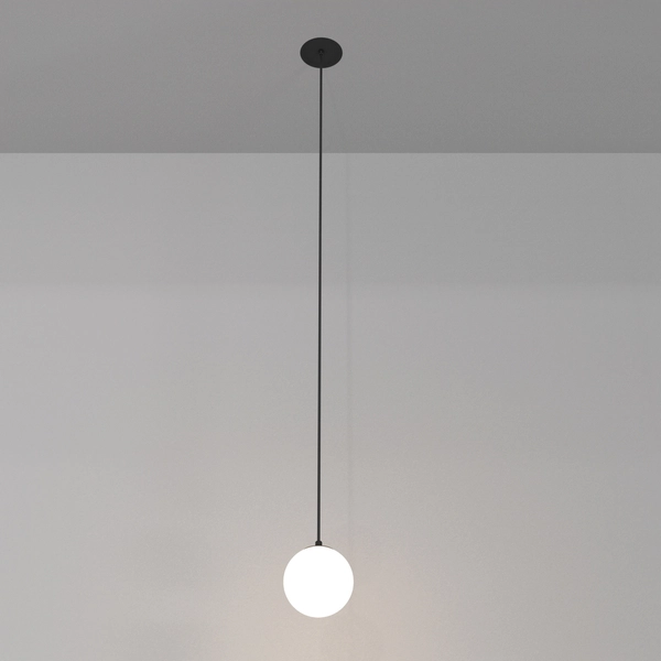 Lampa wisząca Luna P039PL-5W3K-10INS-B Maytoni LED 5W 3000K ball biała czarna