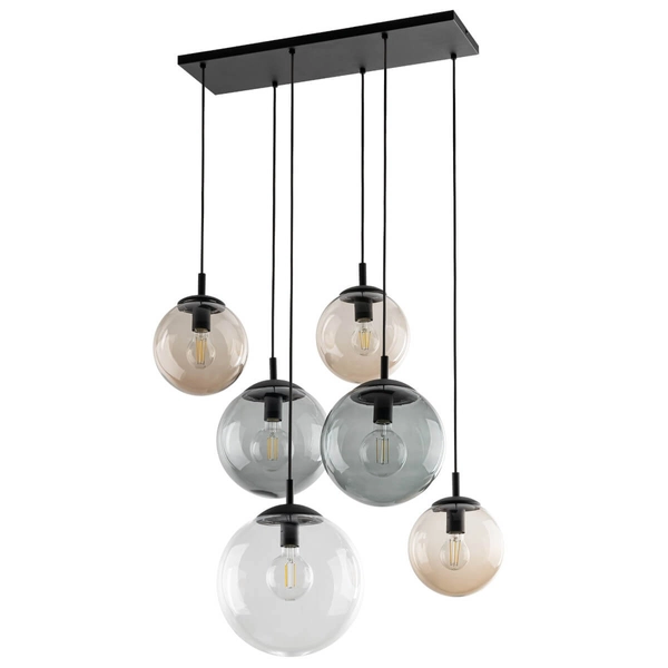 Lampa wisząca nad stół Esme 4819 na belce bubbles multikolor