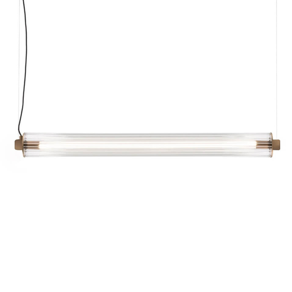 Liniowa ledowa lampa wisząca Merezi 4 5219 LED 30W 3000K mosiądz patyna