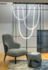 Regulowana lampa wisząca Rope LP-642/2M Smart LED 25W 2700K-6500K lina do salonu złoty biały