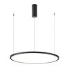 Pierścieniowa lampa wisząca Vinola PND-56135B-100RPP-BK-3KS4K-TRDIMM Italux LED 58W 3000-4000K czarny