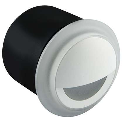 Schodowa LAMPA ścienna KAMI LED 3,5W 4000K 03121 Ideus okrągła OPRAWA metalowy WPUST IP44 biały