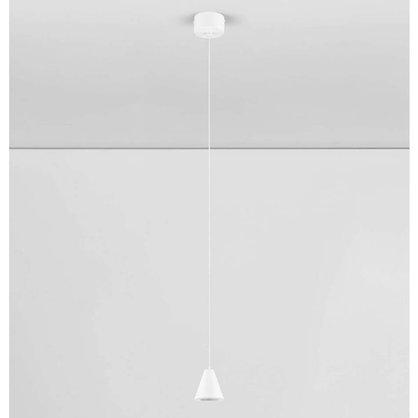 Stożkowa lampa wisząca ACHOCALLA LE44760 LED 5W 3000K biała
