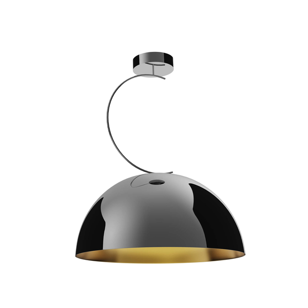 Sufitowa lampa sypialniana Twenty P0463 metalowa czarna złota