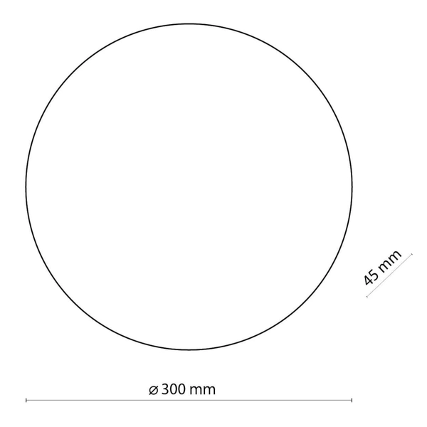 Lampa ścienna okrągła Luna 6010 TK Lighting księżyc metalowa biała